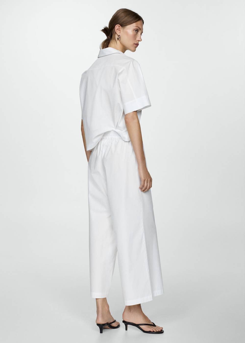 Mango Wideleg-Baumwollhose Tägliche Deals