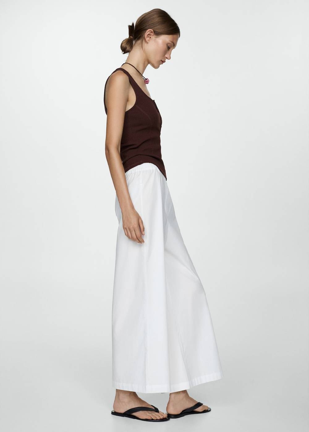 Mango Wideleg-Baumwollhose Tägliche Deals