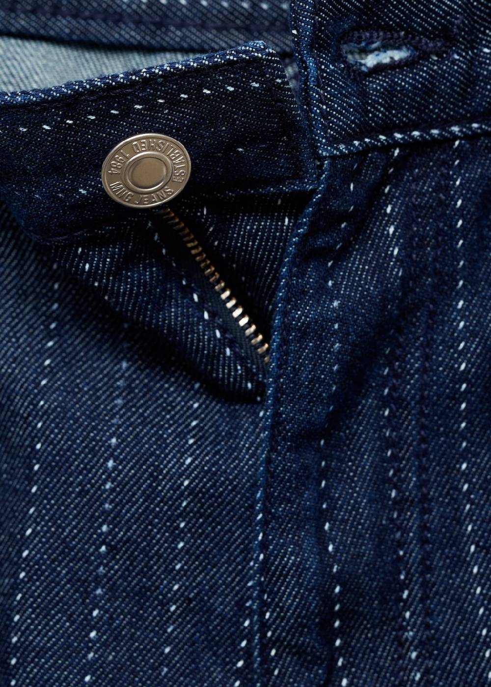 Mango Jeans-Bermudashorts mit Ziernähten Tiefpreis