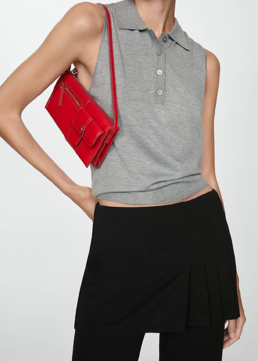 Mango Plissierter Hosenrock Super Sparpreis