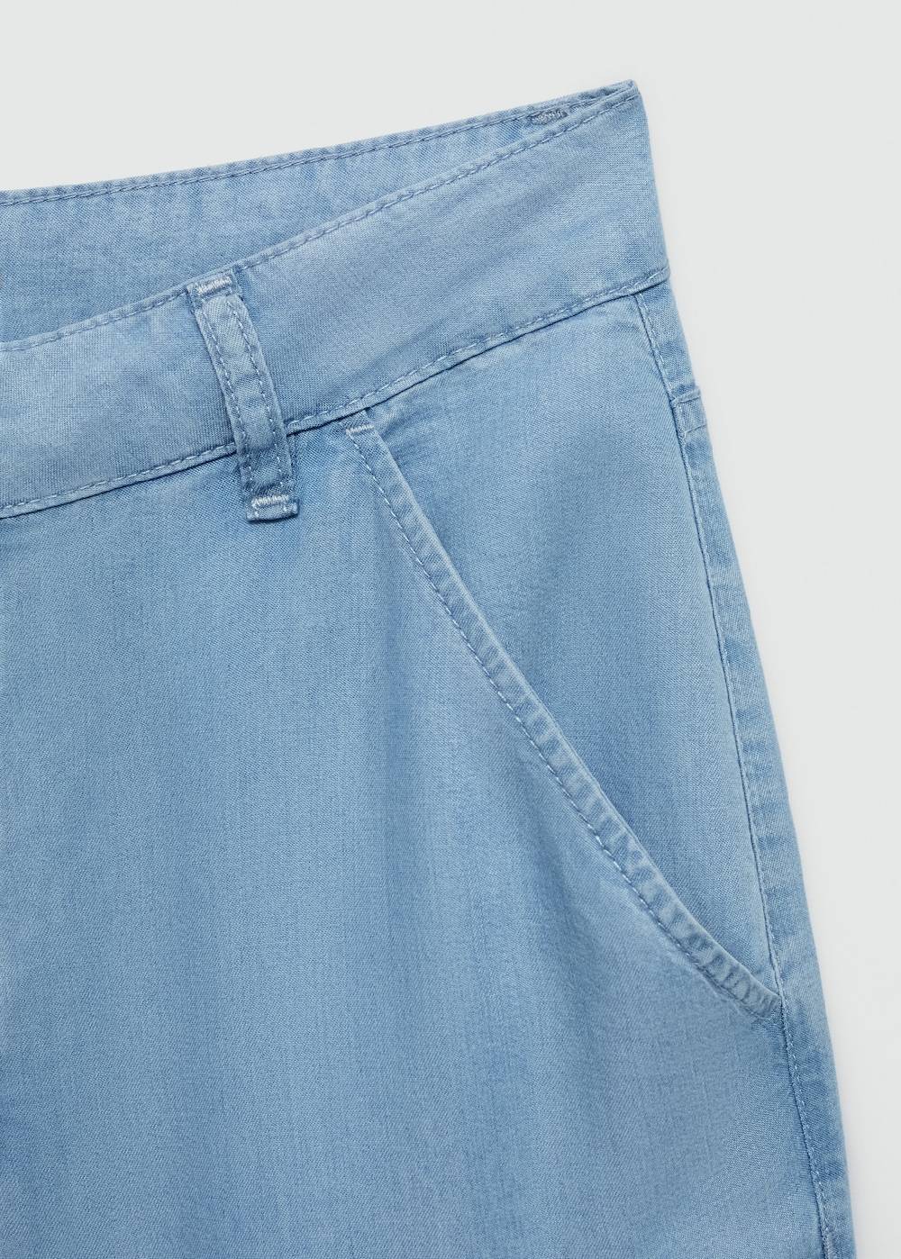 Mango Wideleg-Hose aus Lyocell Wochenangebot