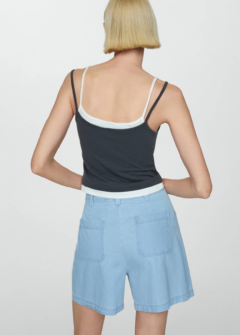 Mango Gerade Shorts mit mittlerer Bundhöhe Zeitbegrenzte Promotion