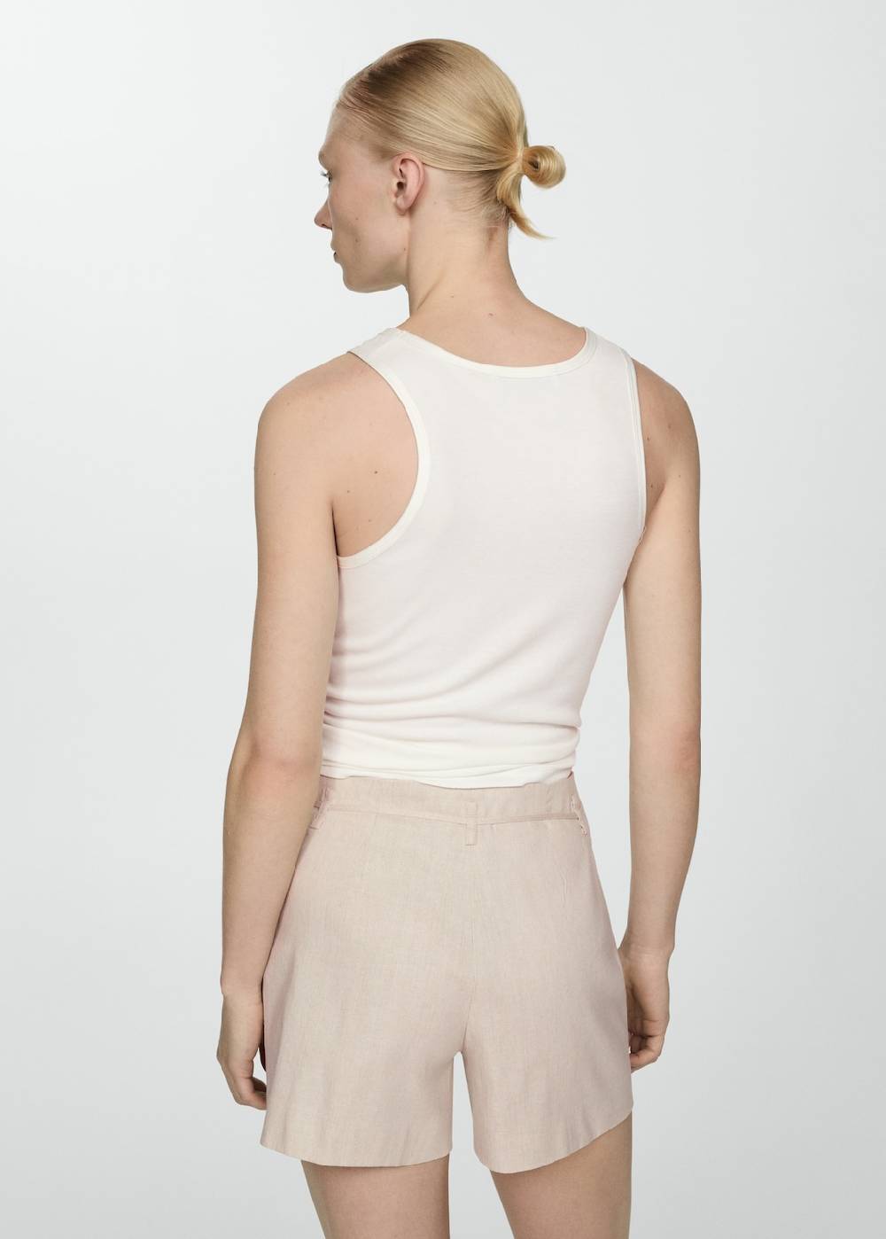 Mango Leinenshorts mit Schleife Sonderangebot der Fabrik