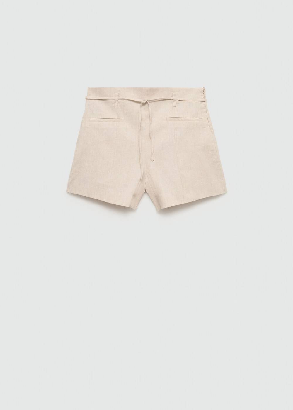 Mango Leinenshorts mit Schleife Sonderangebot der Fabrik