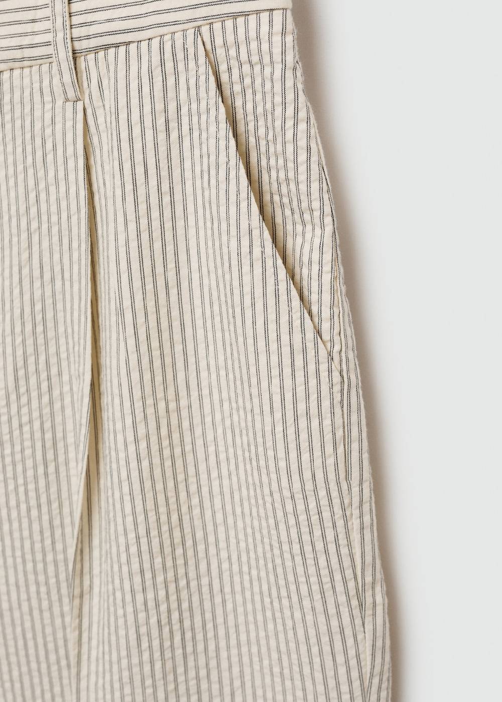 Mango Gerade geschnittene Streifenhose Kostenloser Versand international