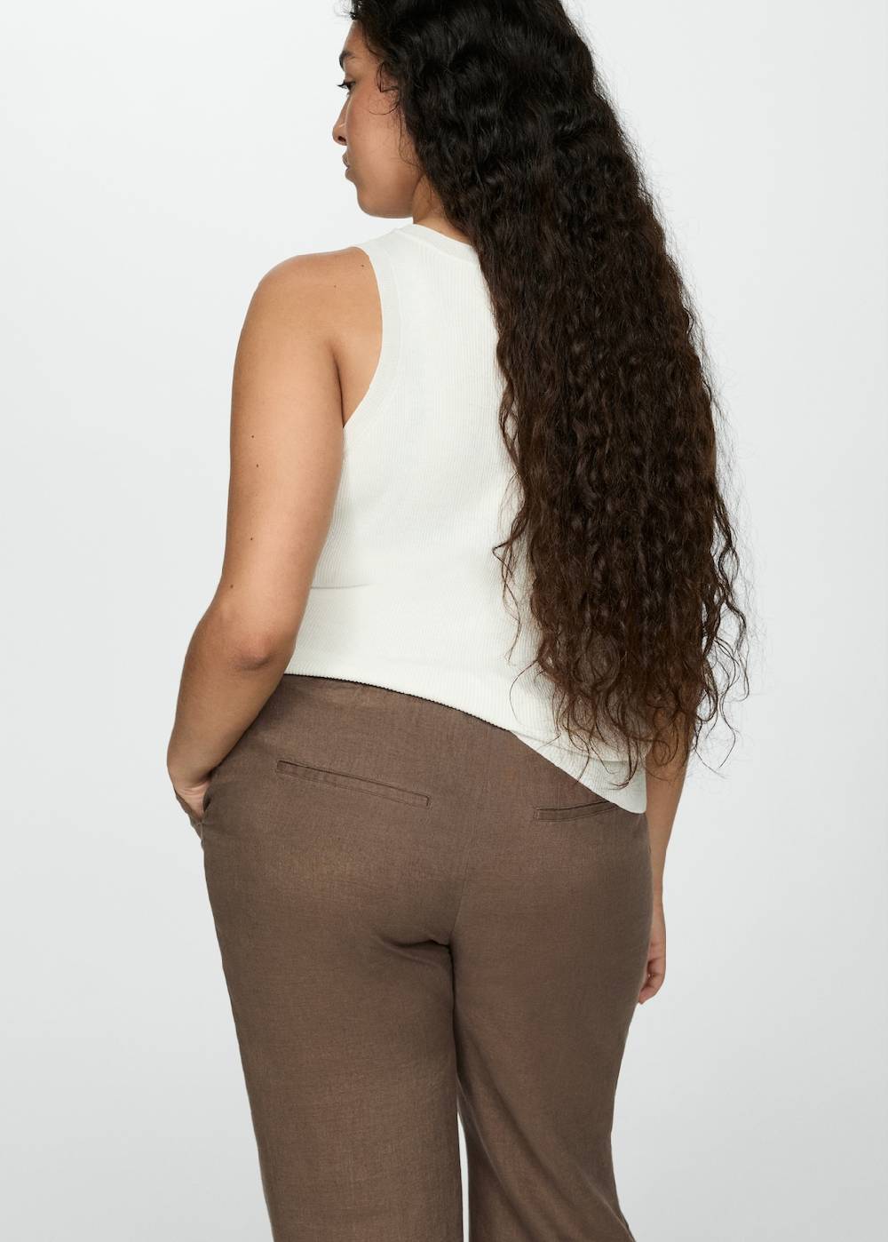 Mango Jogger Pants aus 100 % Leinen Rabatte dieses Monats