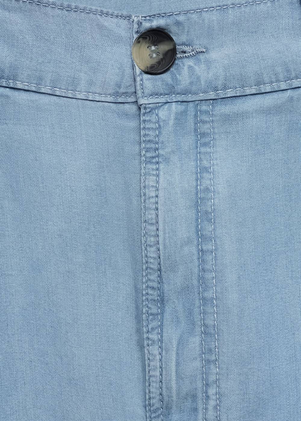Mango Bermudashorts aus Lyocell mit Bundfalten Online