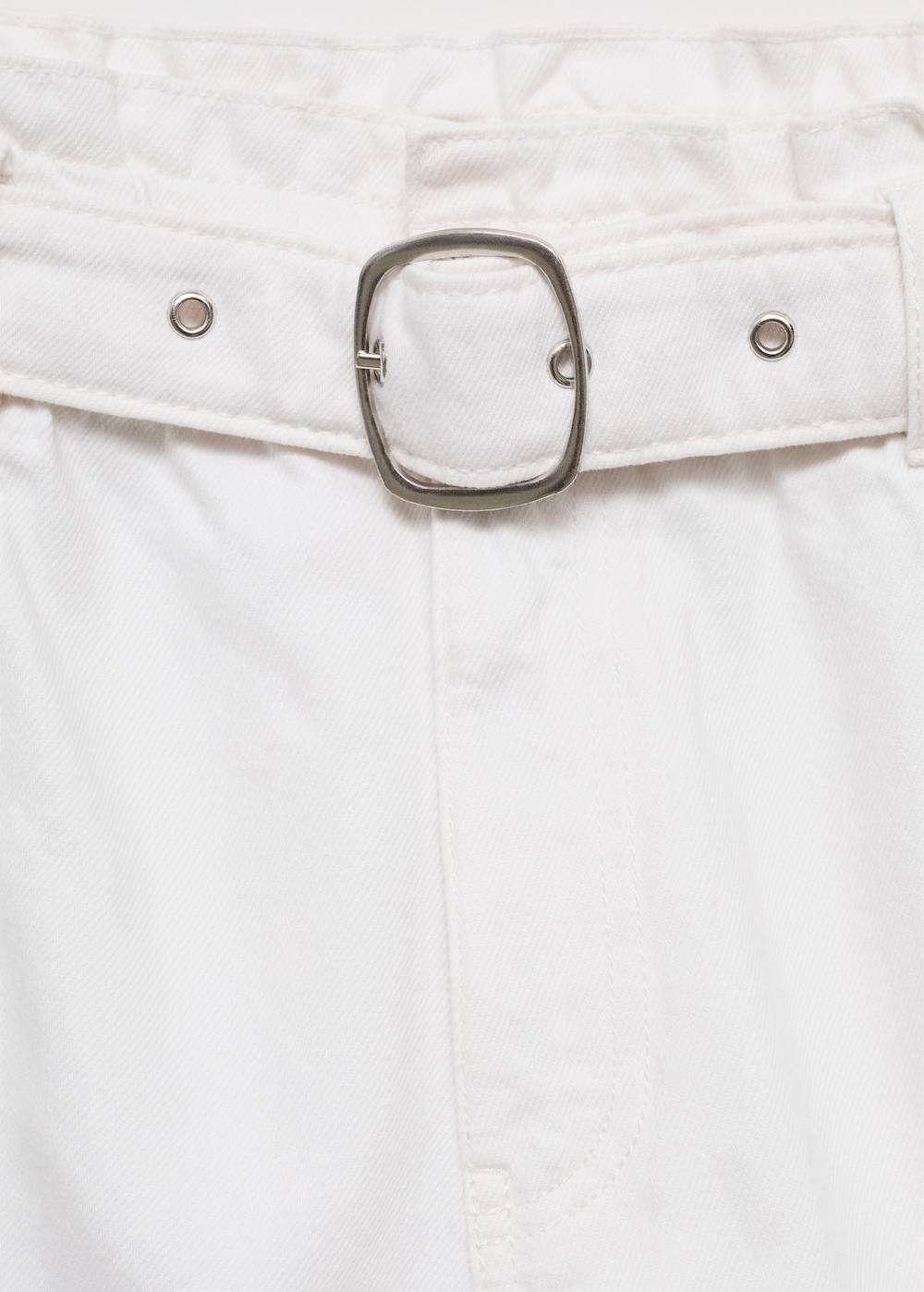 Mango Jeans-Shorts mit Gürtel Verkauf