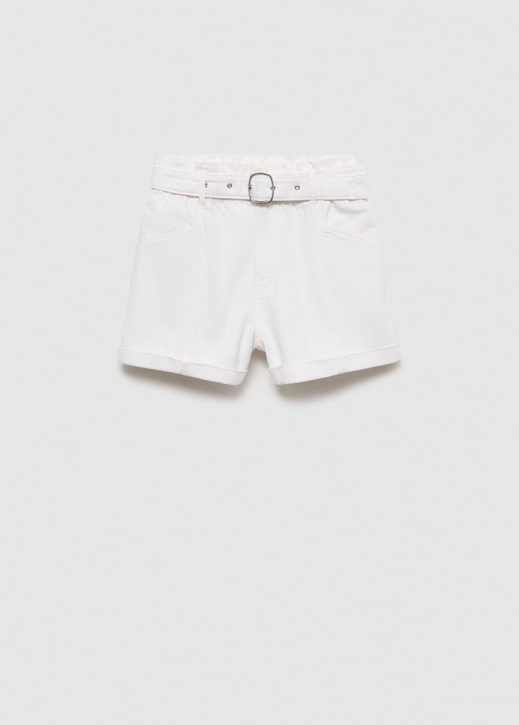 Mango Jeans-Shorts mit Gürtel Verkauf