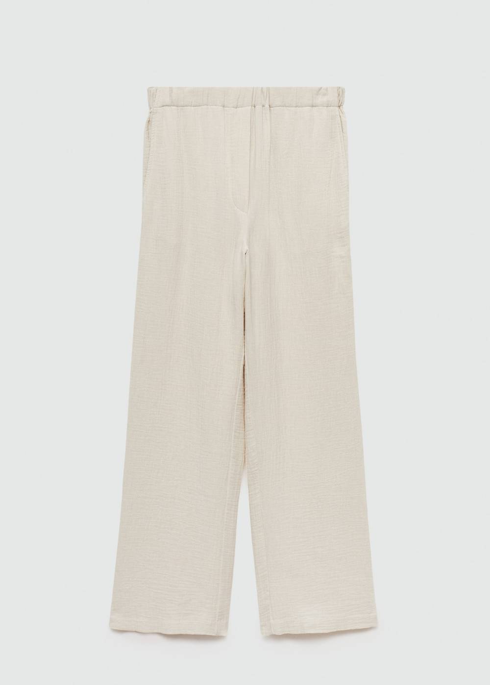 Mango Wideleg-Baumwollhose Meist gekauft