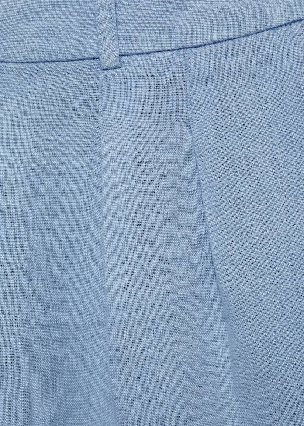 Mango Gerade Shorts aus 100 % Leinen Online Shopping