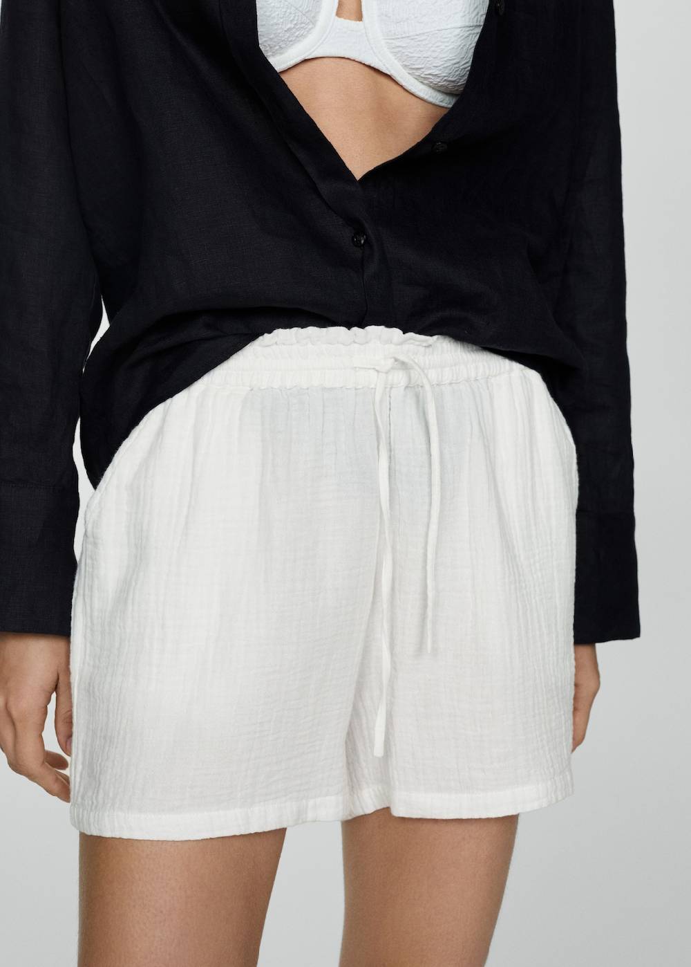 Mango Baumwollshorts mit Stretchbund Exklusivangebot