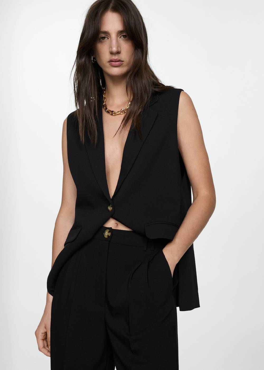 Mango Culotte mit Bundfalten Black Friday