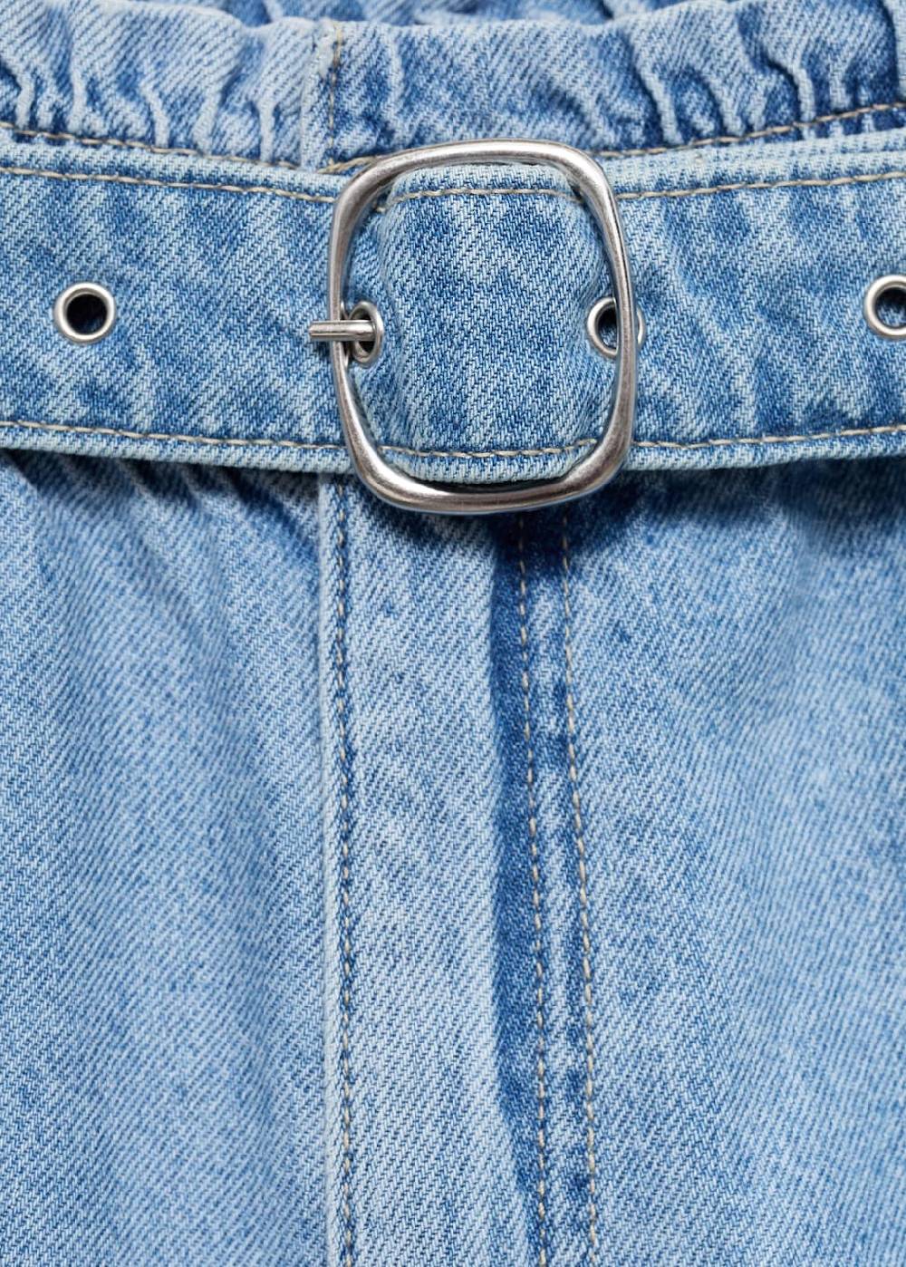 Mango Jeans-Shorts mit Gürtel Weihnachtsangebot