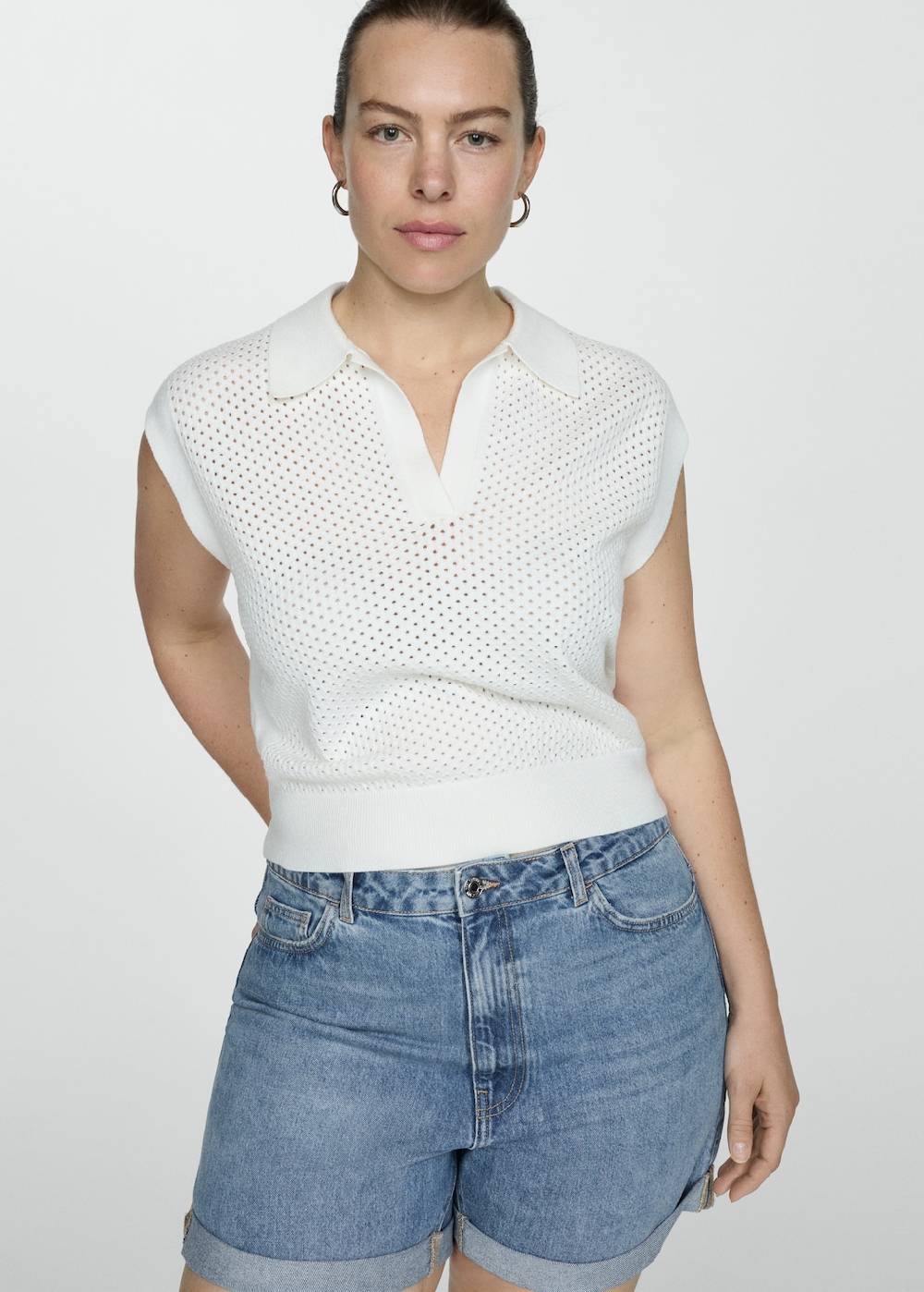 Mango Mom Fit-Jeans-Shorts Valentinstagsangebot