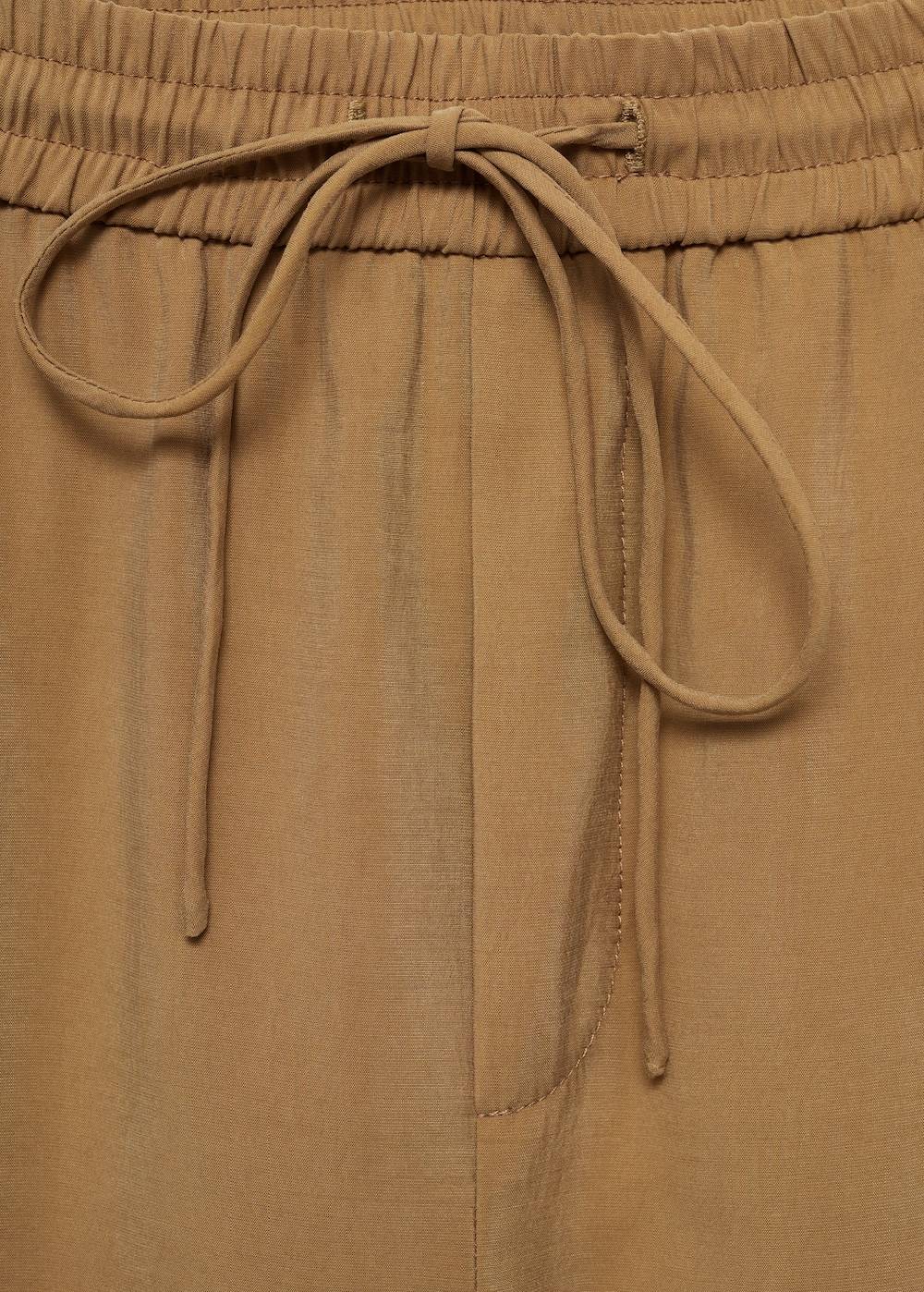 Mango Gerade Hose aus Modal Heißer Verkauf