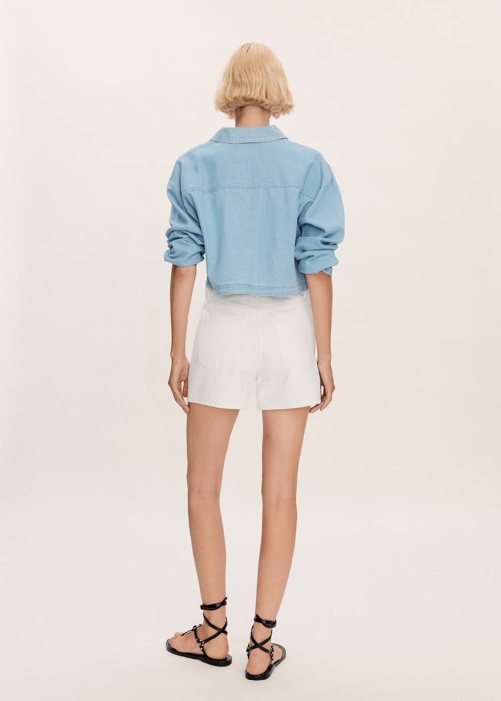 Mango Jeans-Shorts mit hoher Taille Online Outlet