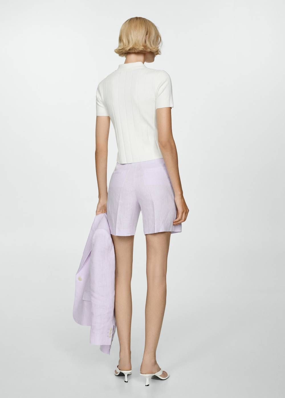 Mango Gerade Shorts aus 100 % Leinen Zeitlich begrenztes Angebot