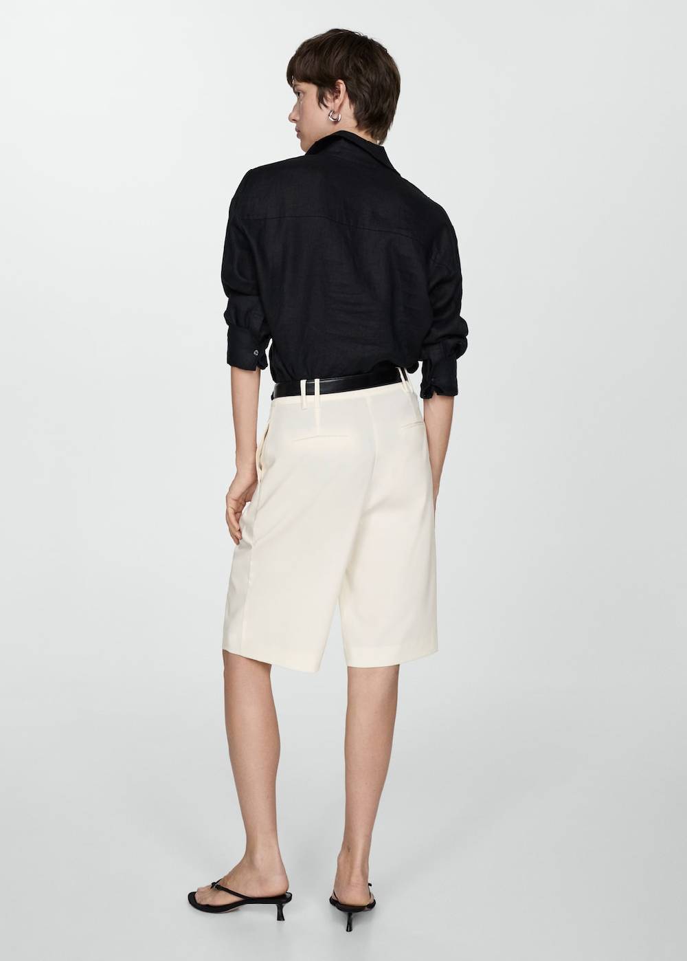 Mango Gerade Bermudashorts mit hohem Bund Exklusive Angebote