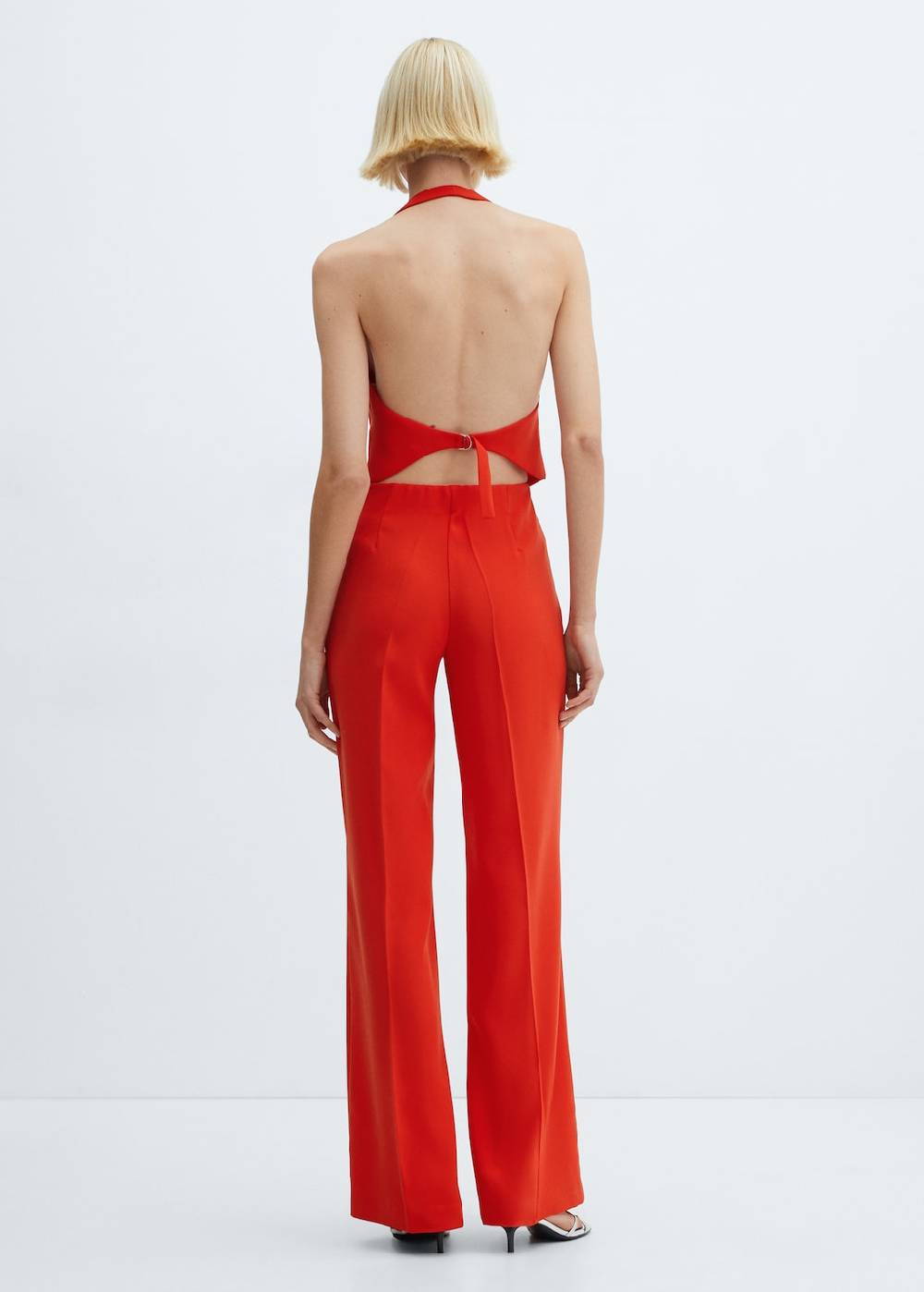 Mango Wideleg-Hose mit Gürtel Super Sparpreis