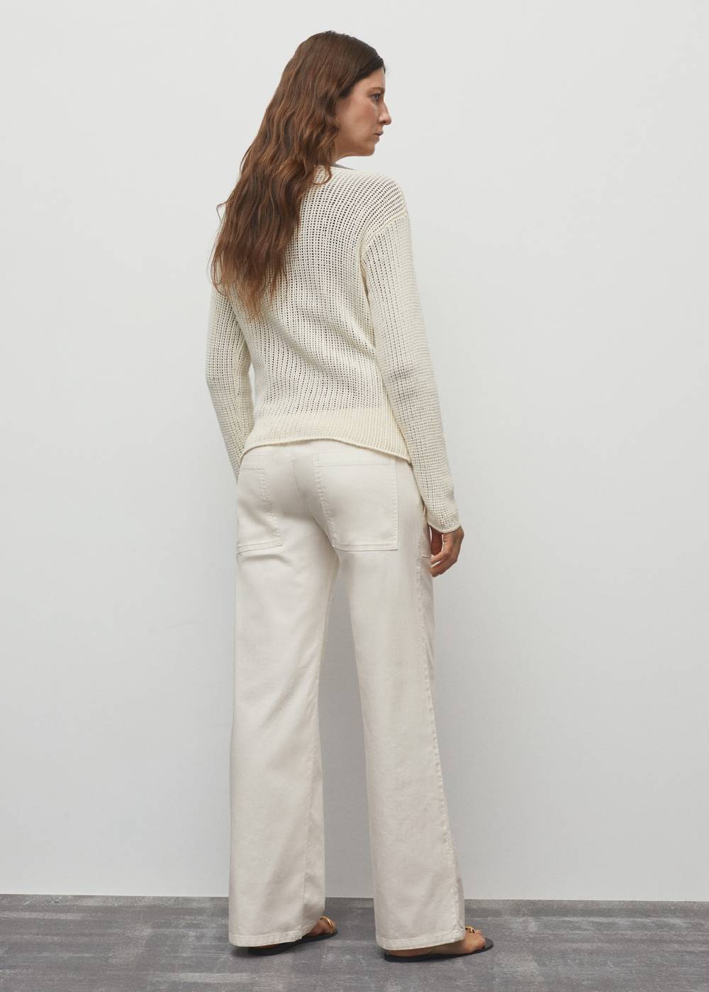 Mango Baumwollhose mit verstellbarer Kordel Wochenangebot