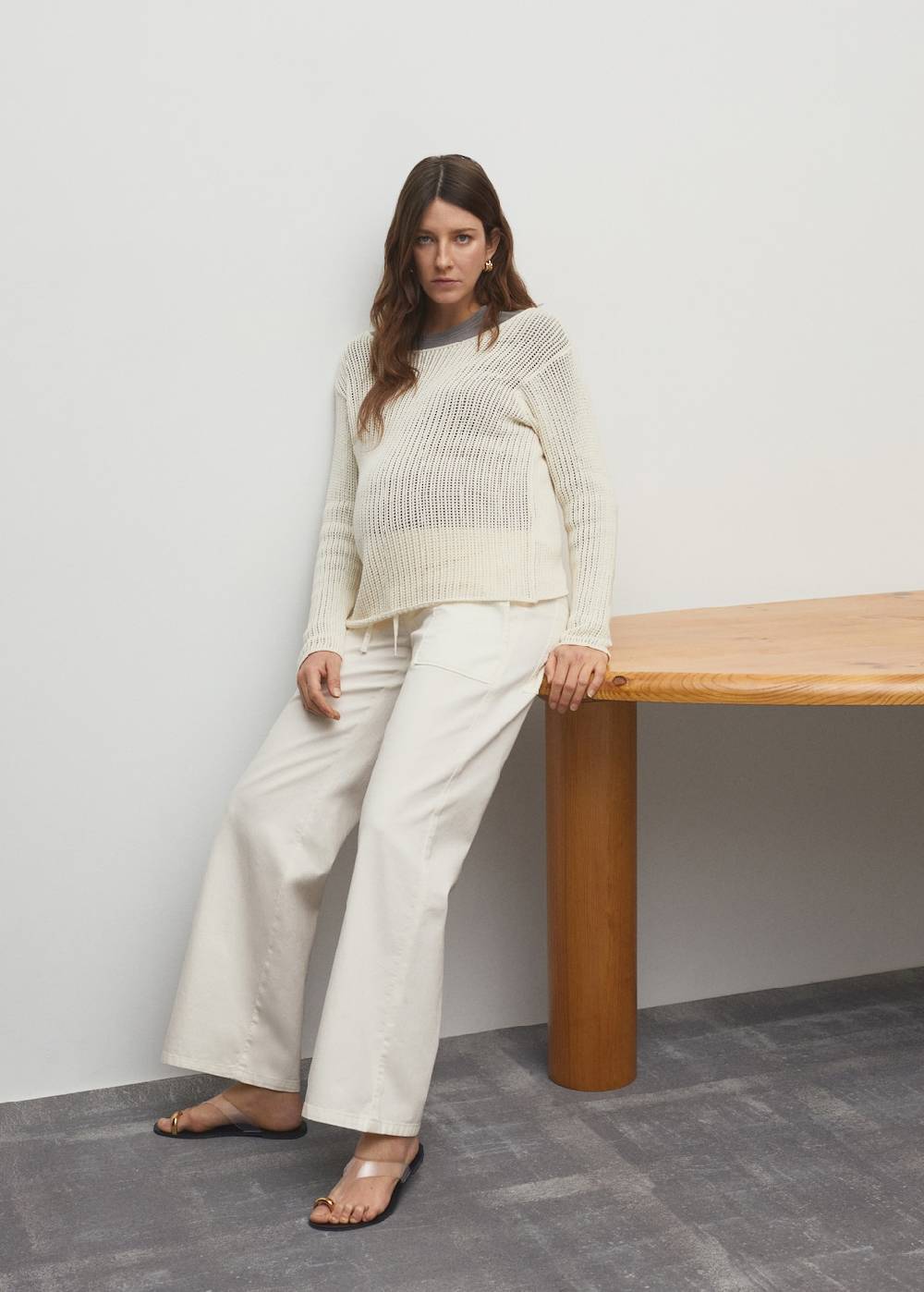 Mango Baumwollhose mit verstellbarer Kordel Wochenangebot