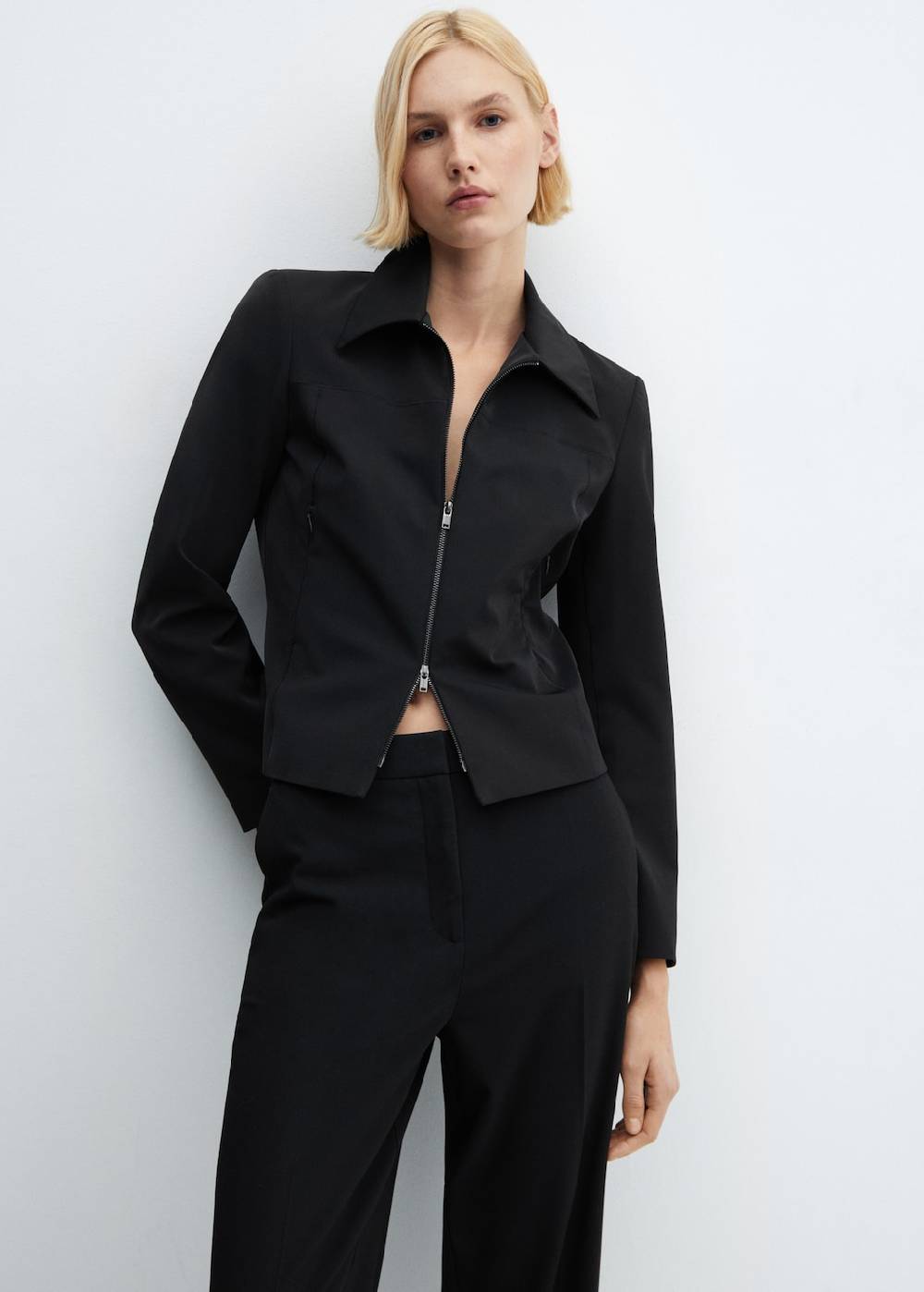 Mango Wideleg-Hose mit niedrigem Bund Kostenlose Rückgabe
