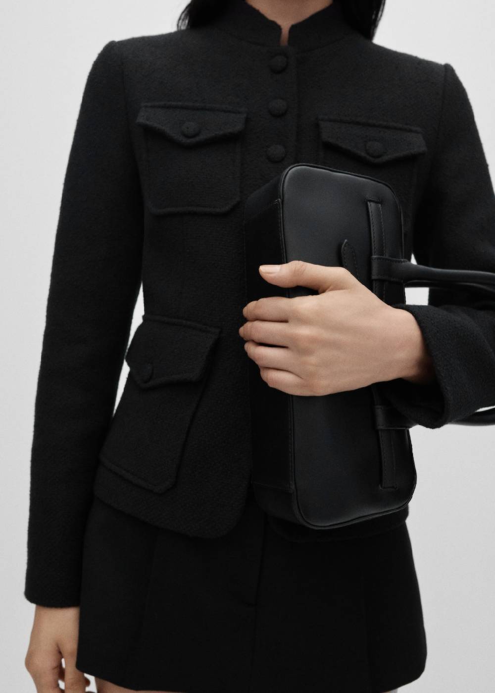 Mango Tweed-Jacke mit Taschen Neueste Stile