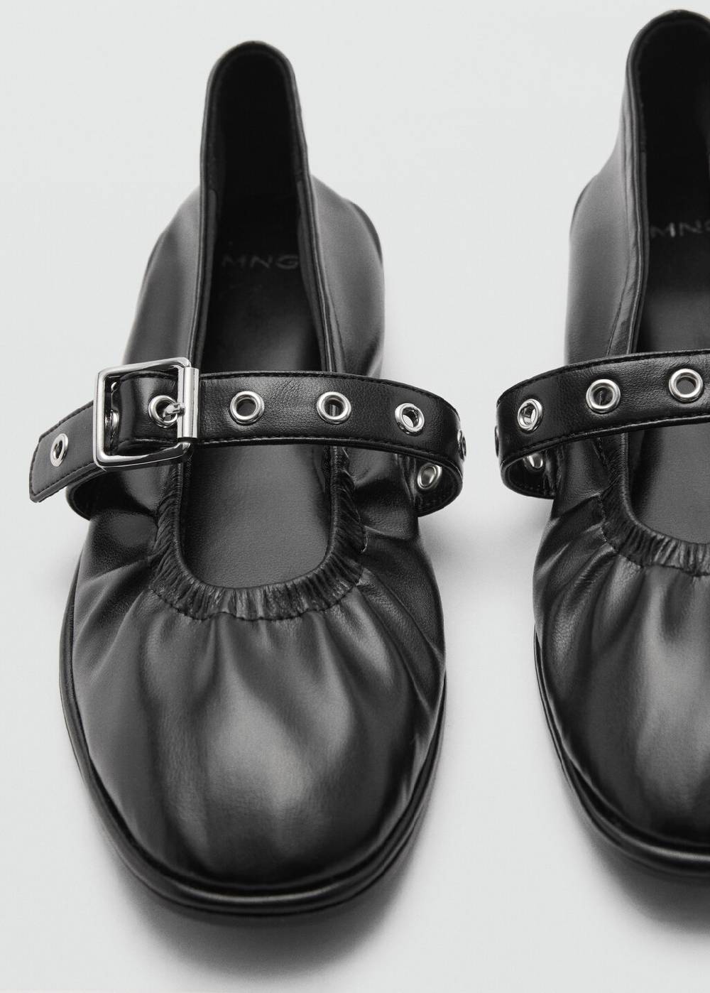 Mango Ballerinas mit runder Spitze und Schnalle Clearance-Verkauf