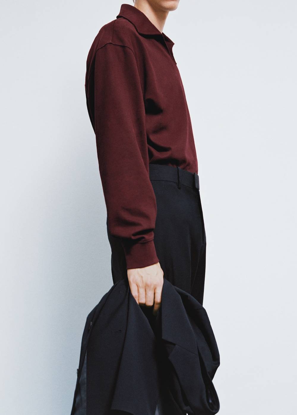 Mango Oversized-Sweatshirt mit Poloshirt-Kragen Fabrikverkauf