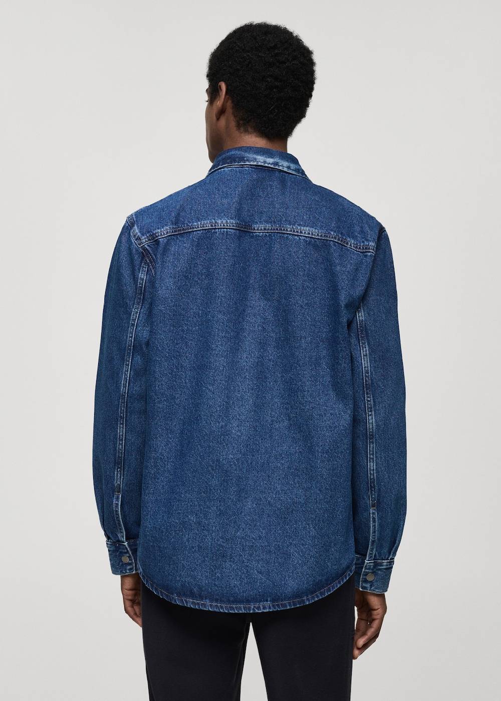 Mango Jeans-Overshirt mit Tasche Fabrik Onlineshop