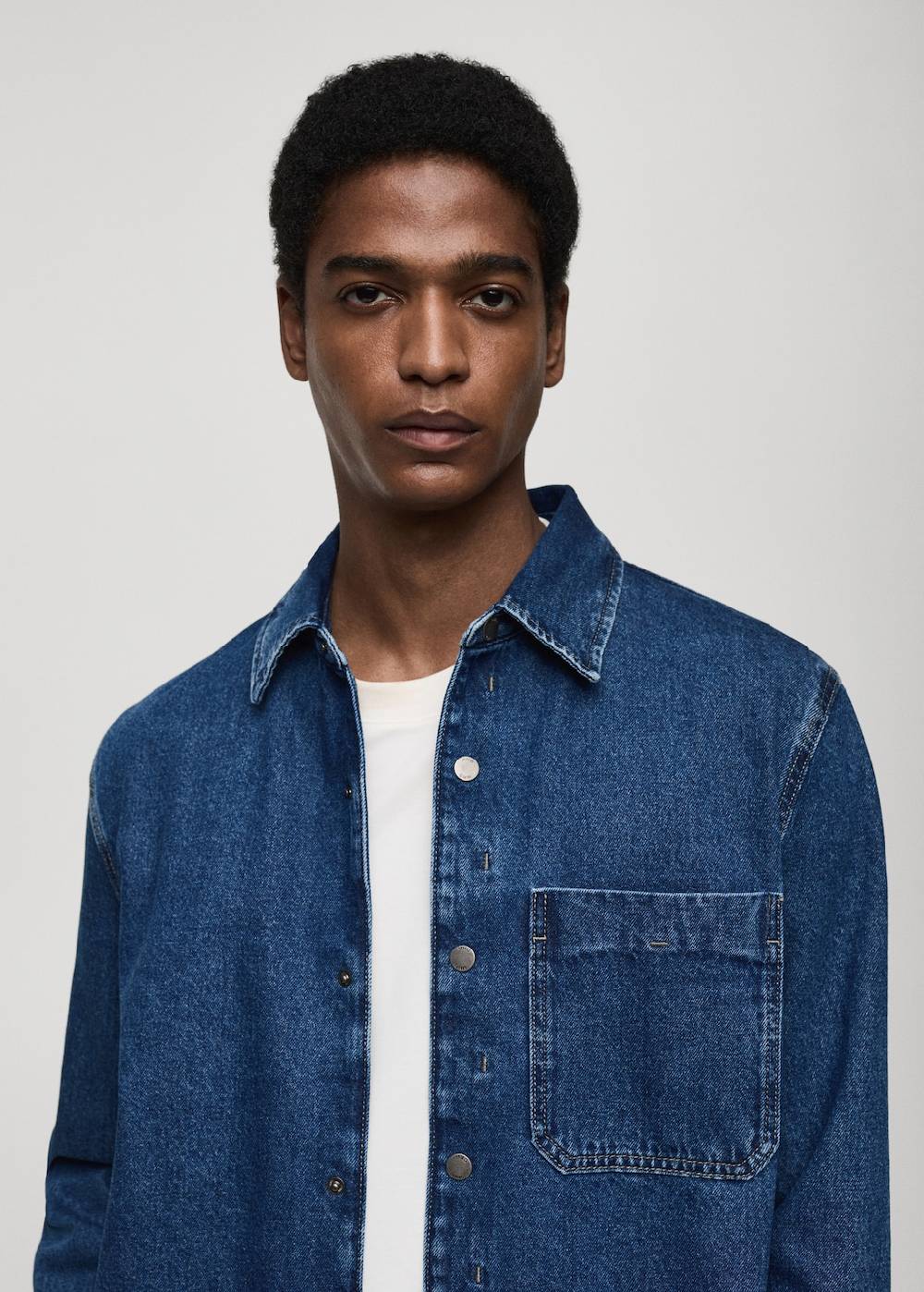 Mango Jeans-Overshirt mit Tasche Fabrik Onlineshop