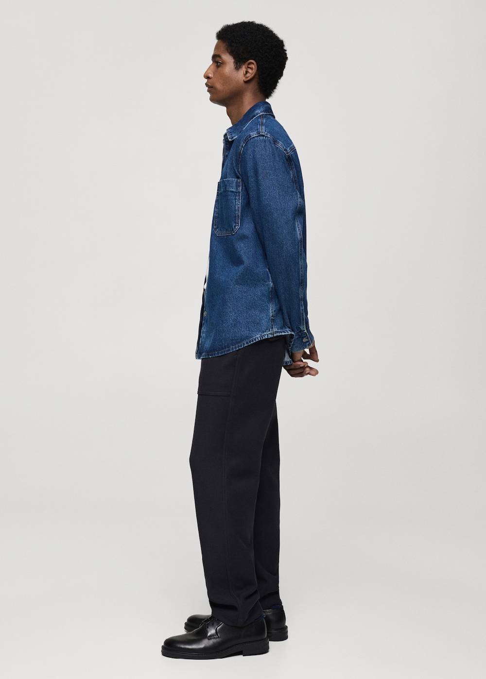 Mango Jeans-Overshirt mit Tasche Fabrik Onlineshop