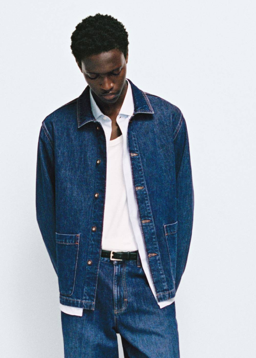 Mango Jeans-Overshirt mit Taschen Sonderangebot