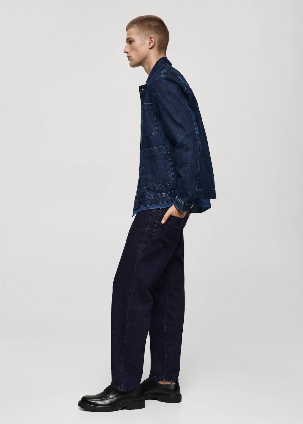 Mango Relaxed Fit-Jeans mit dunkler Waschung Versandkostenfrei