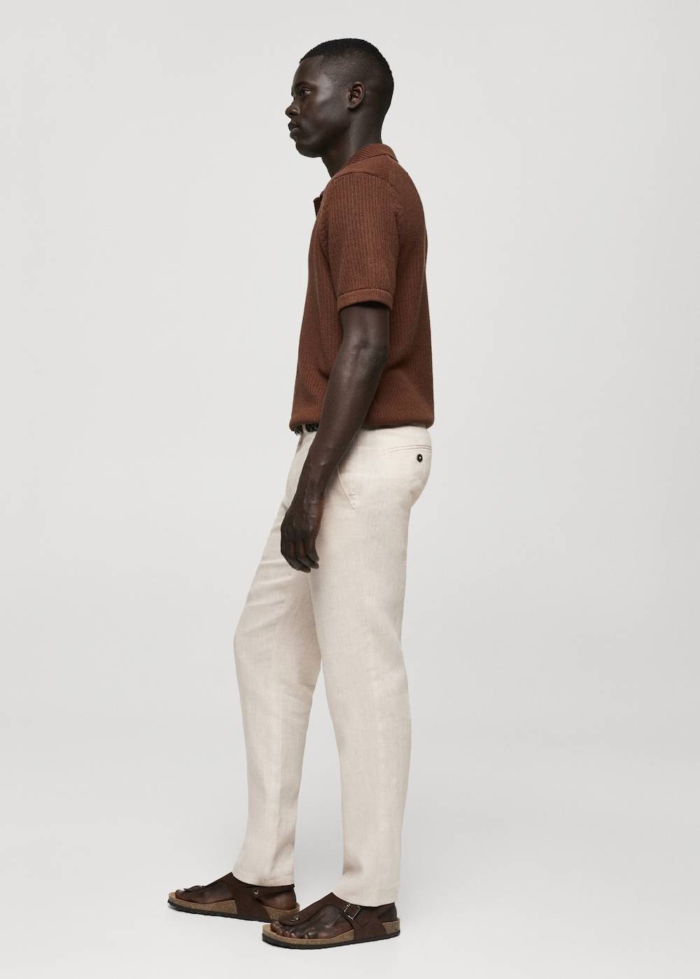 Mango Slim Fit-Hose aus 100 % Leinen Preisnachlass