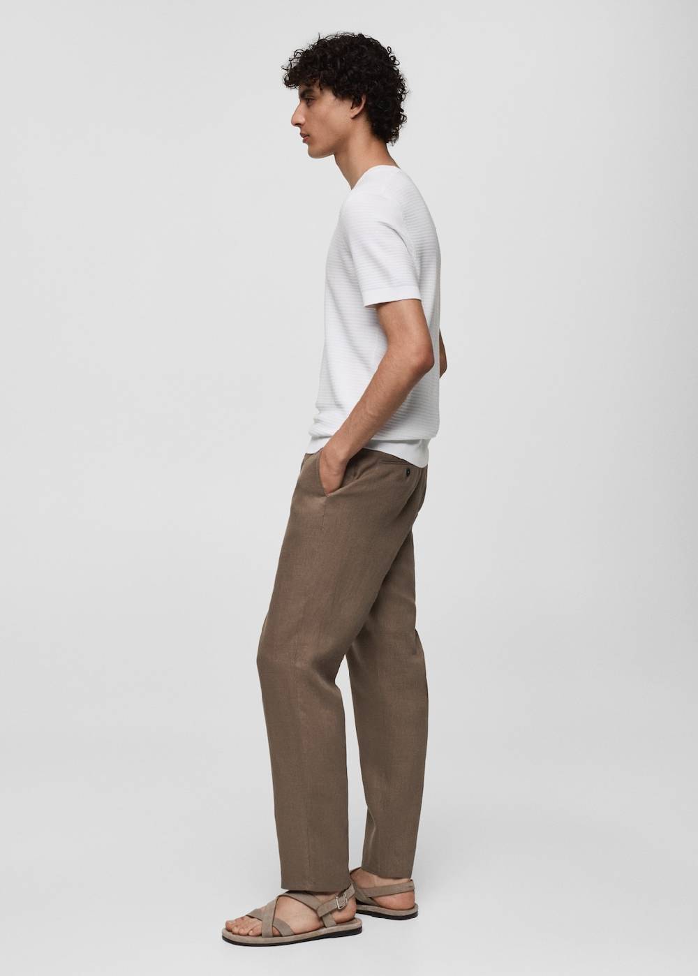 Mango Slim Fit-Hose aus 100 % Leinen Black Friday