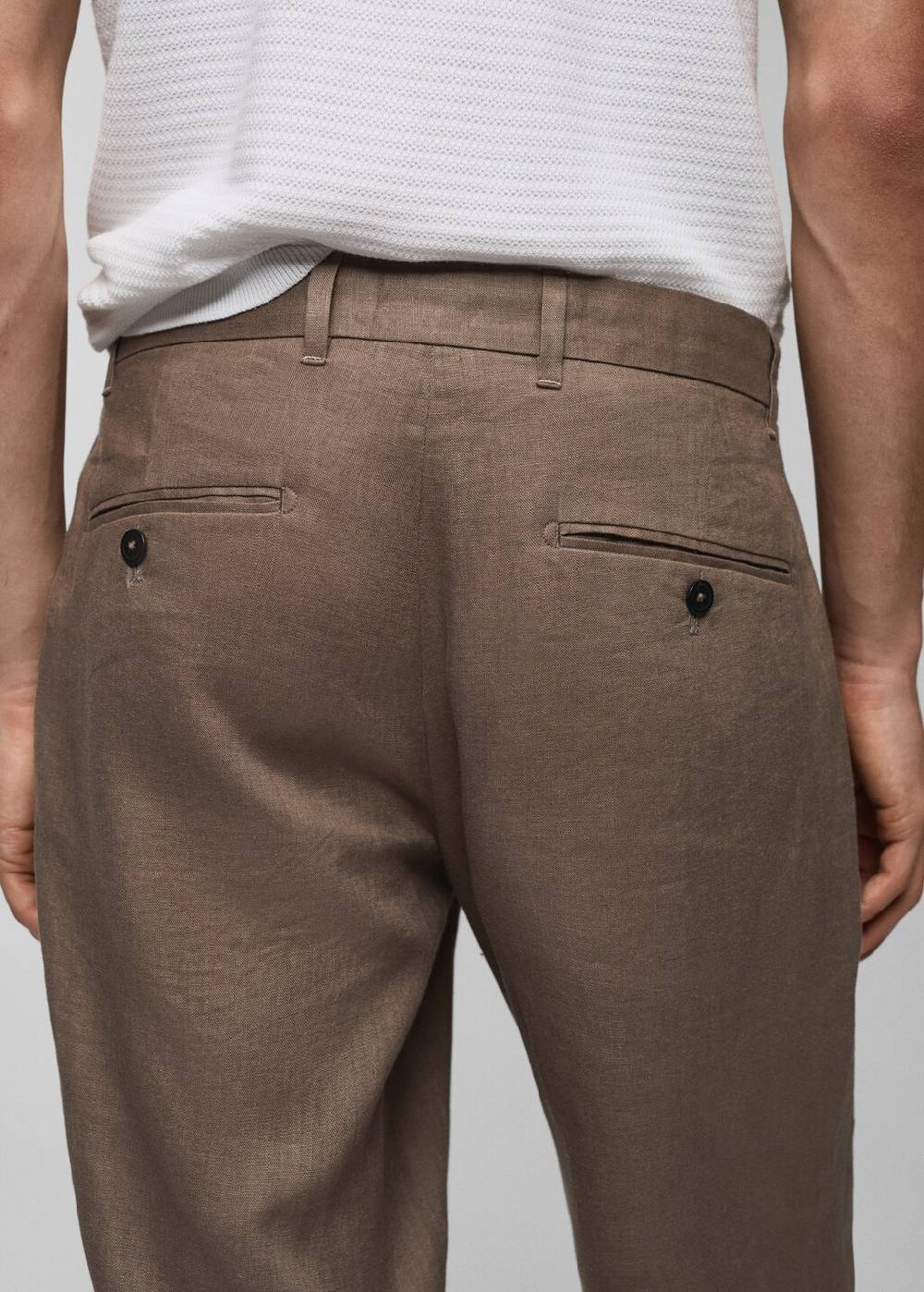 Mango Slim Fit-Hose aus 100 % Leinen Black Friday