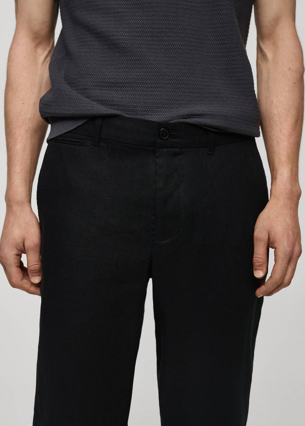 Mango Slim Fit-Hose aus 100 % Leinen Jubiläumsangebot