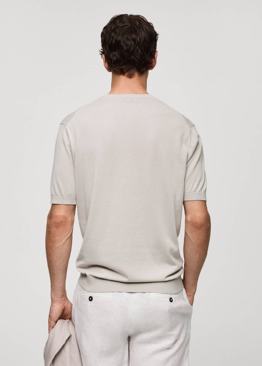 Mango Strick-T-Shirt aus 100 % Baumwolle Blitzangebot