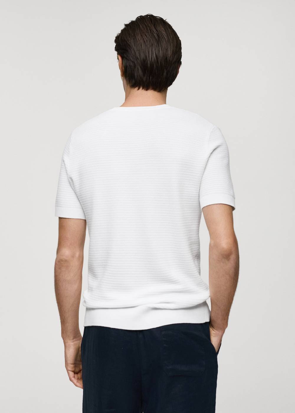 Mango Strick-T-Shirt aus Tencel mit Zopfmuster Bestseller