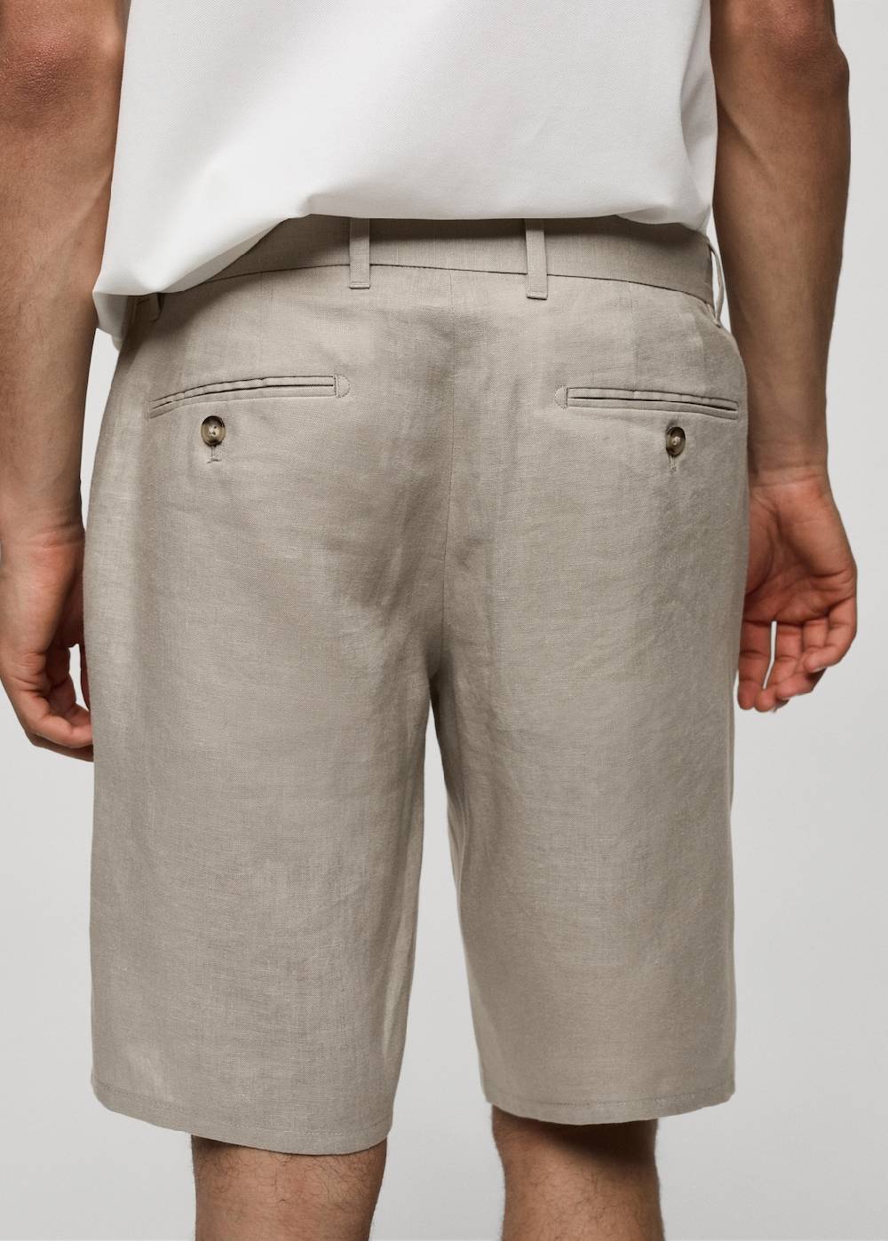 Mango Slim-Fit-Bermudashorts aus 100 % Leinen Saisonale Angebote