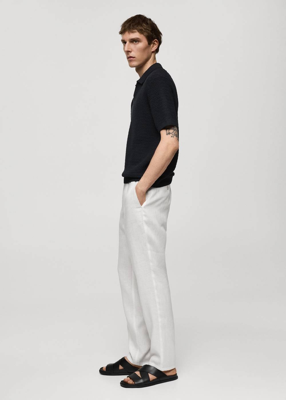 Mango Slim Fit-Hose aus 100 % Leinen Tägliche Deals