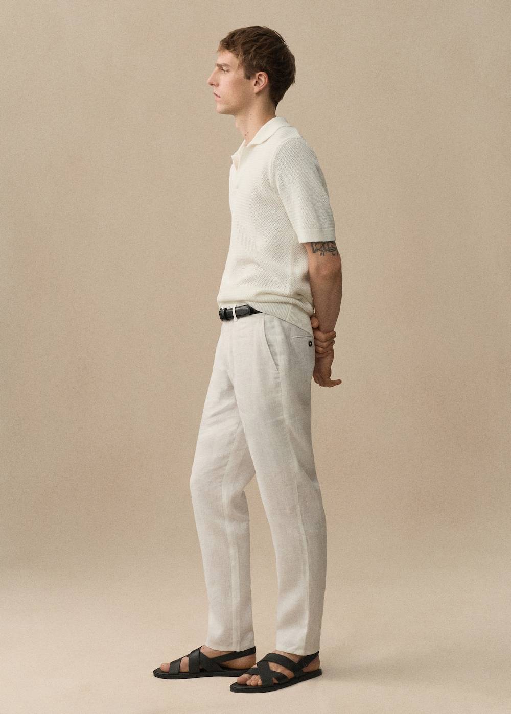Mango Slim Fit-Hose aus 100 % Leinen Tägliche Deals