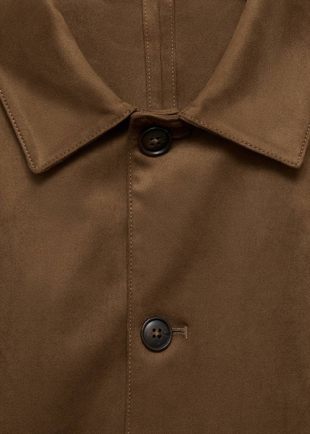 Mango Overshirt mit Wildleder-Effekt und Taschen Tiefpreis