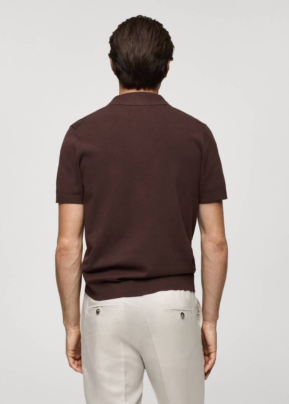Mango Feinstrick-Poloshirt Letzte 3 Tage