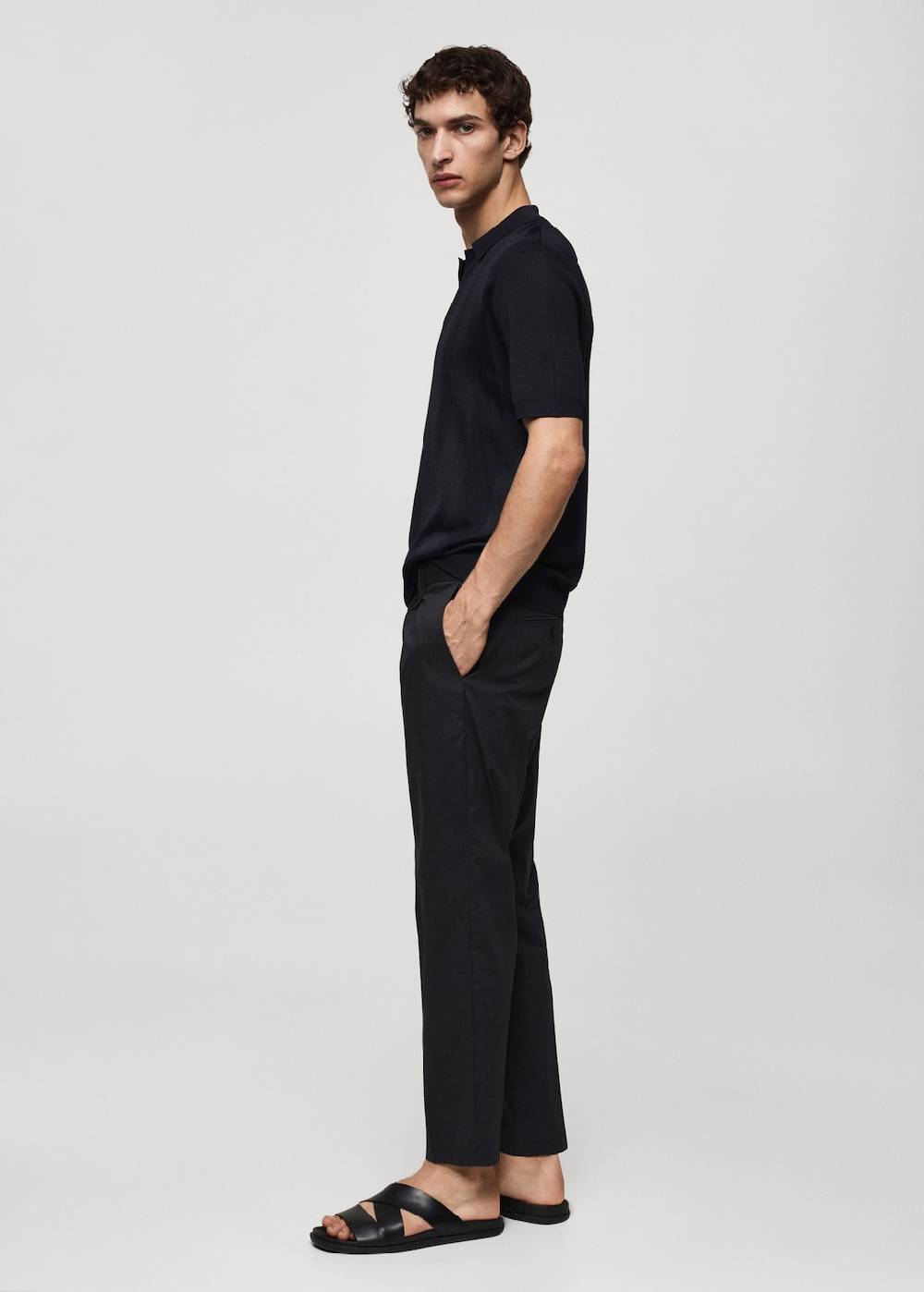 Mango Rippstrick-Poloshirt Bis zu 60% Rabatt