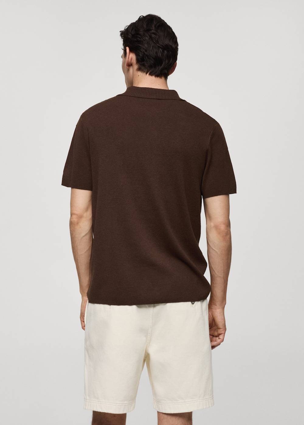 Mango Texturiertes Strick-Poloshirt aus Baumwolle Bis zu 65% Rabatt