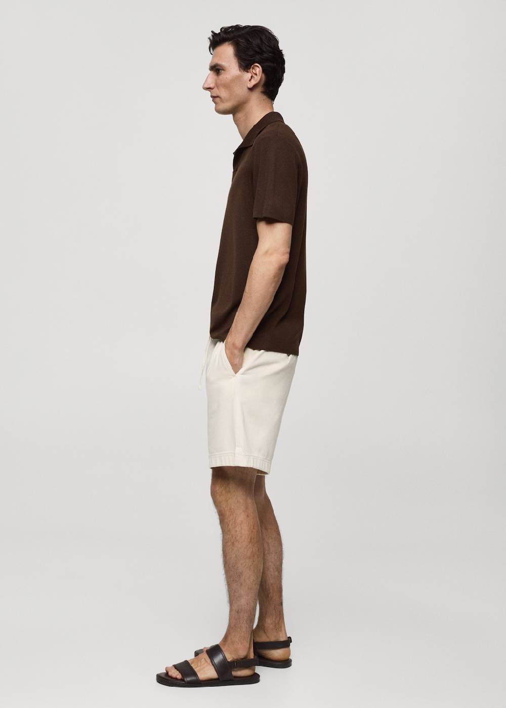 Mango Texturiertes Strick-Poloshirt aus Baumwolle Bis zu 65% Rabatt
