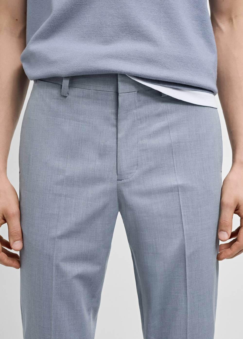 Mango Super Slim Fit-Anzughose aus Stretchstoff Vierteljährliche Förderung